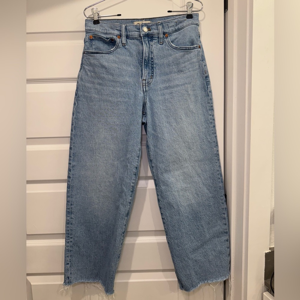 Madewell The Perfect Vintage Crop Wide Leg Jeans – Size 28
